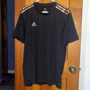 Black and Gold Adidas Sport Shirt